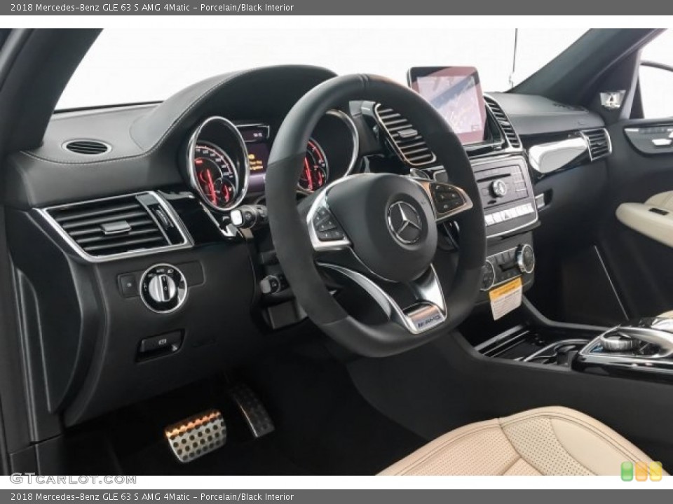 Porcelain/Black Interior Dashboard for the 2018 Mercedes-Benz GLE 63 S AMG 4Matic #127607754