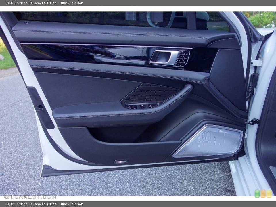 Black Interior Door Panel for the 2018 Porsche Panamera Turbo #127608321