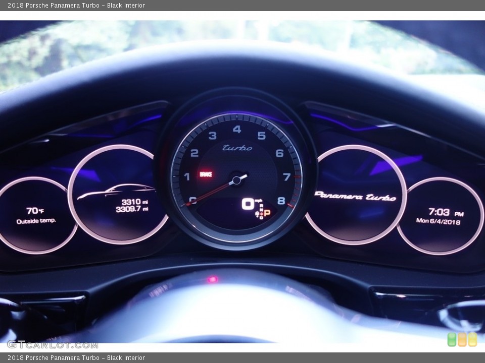 Black Interior Gauges for the 2018 Porsche Panamera Turbo #127608525