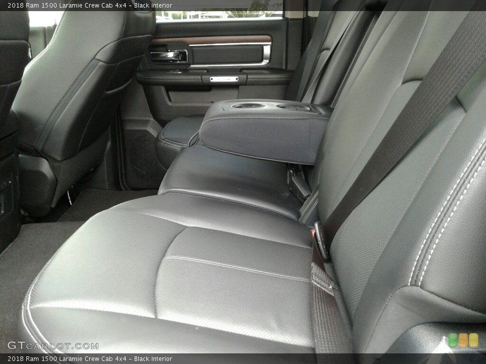 Black Interior Rear Seat for the 2018 Ram 1500 Laramie Crew Cab 4x4 #127611066