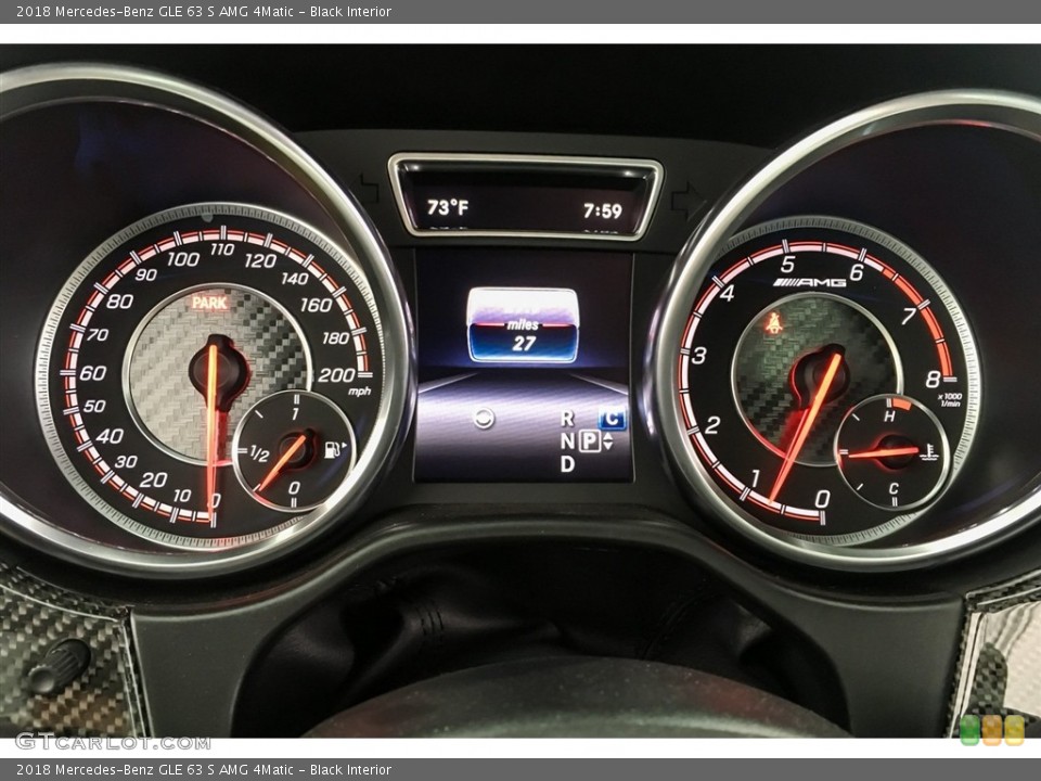 Black Interior Gauges for the 2018 Mercedes-Benz GLE 63 S AMG 4Matic #127627390