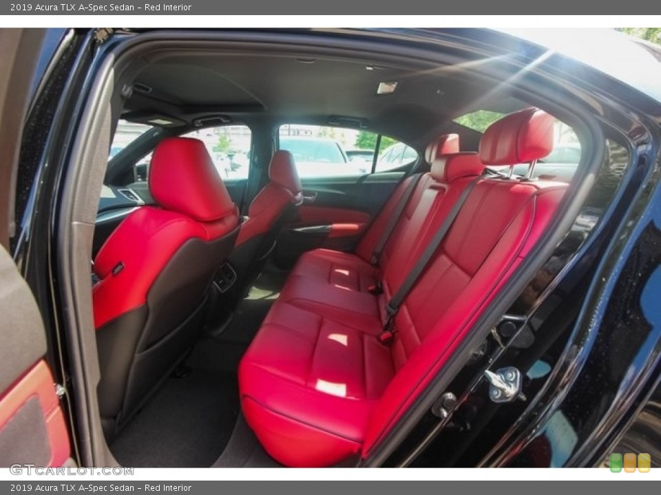Red Interior Rear Seat for the 2019 Acura TLX A-Spec Sedan #127631707