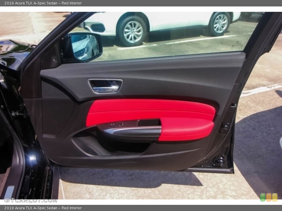 Red Interior Door Panel for the 2019 Acura TLX A-Spec Sedan #127631779