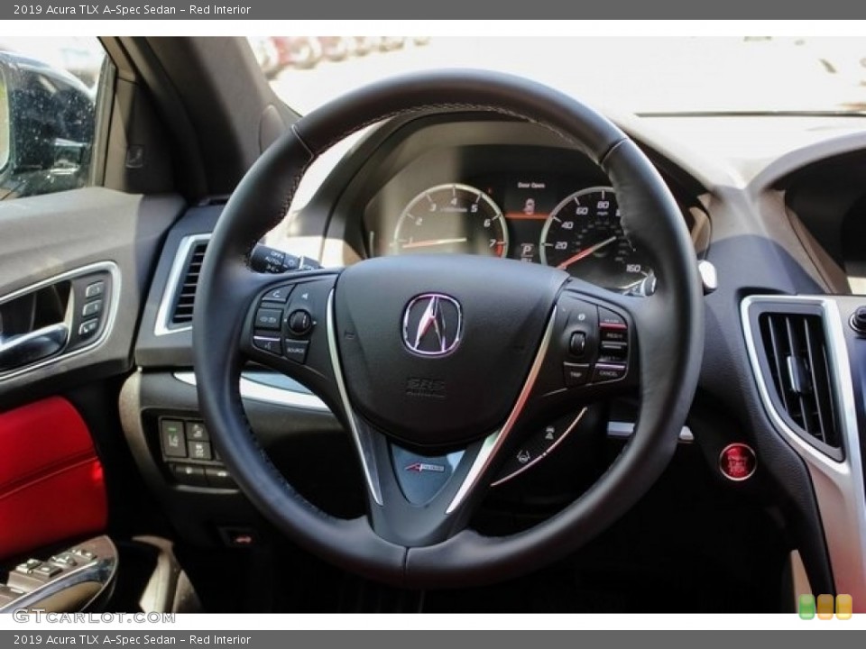 Red Interior Steering Wheel for the 2019 Acura TLX A-Spec Sedan #127631848