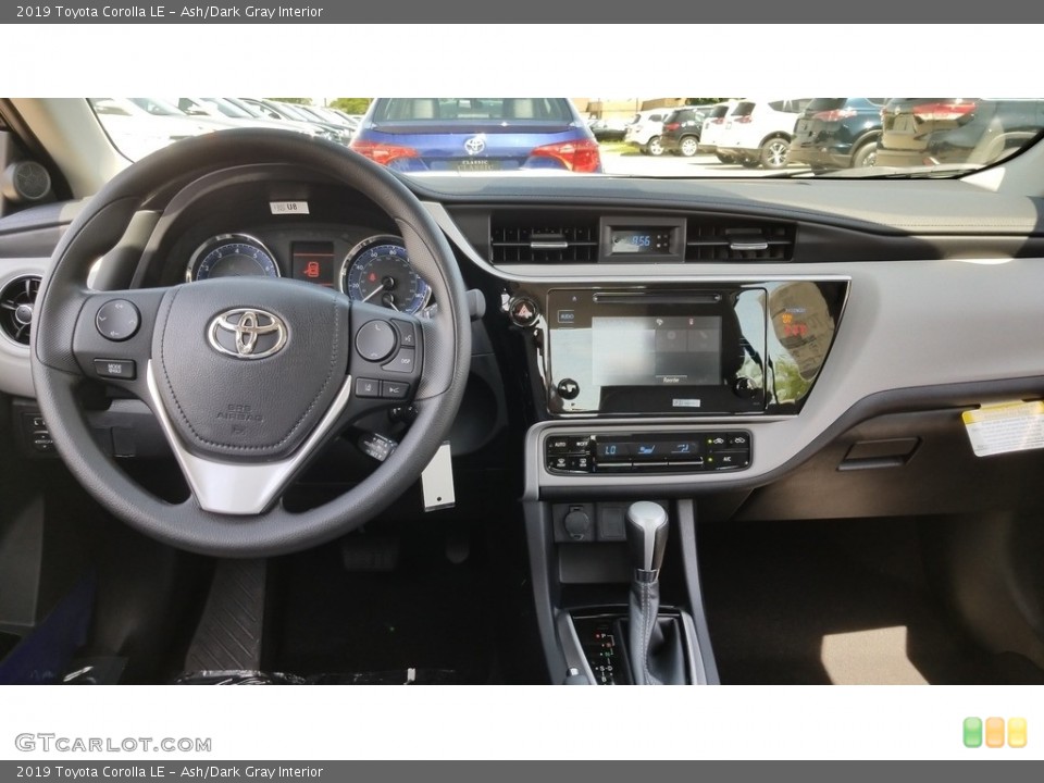 Ash/Dark Gray Interior Dashboard for the 2019 Toyota Corolla LE #127678560