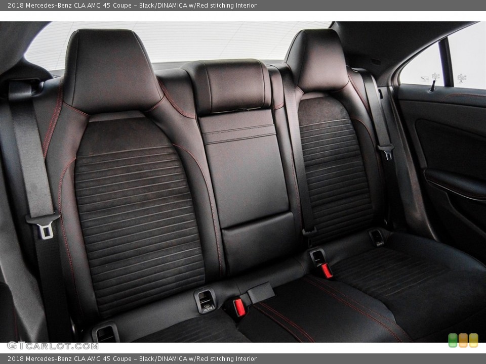Black/DINAMICA w/Red stitching Interior Rear Seat for the 2018 Mercedes-Benz CLA AMG 45 Coupe #127680504