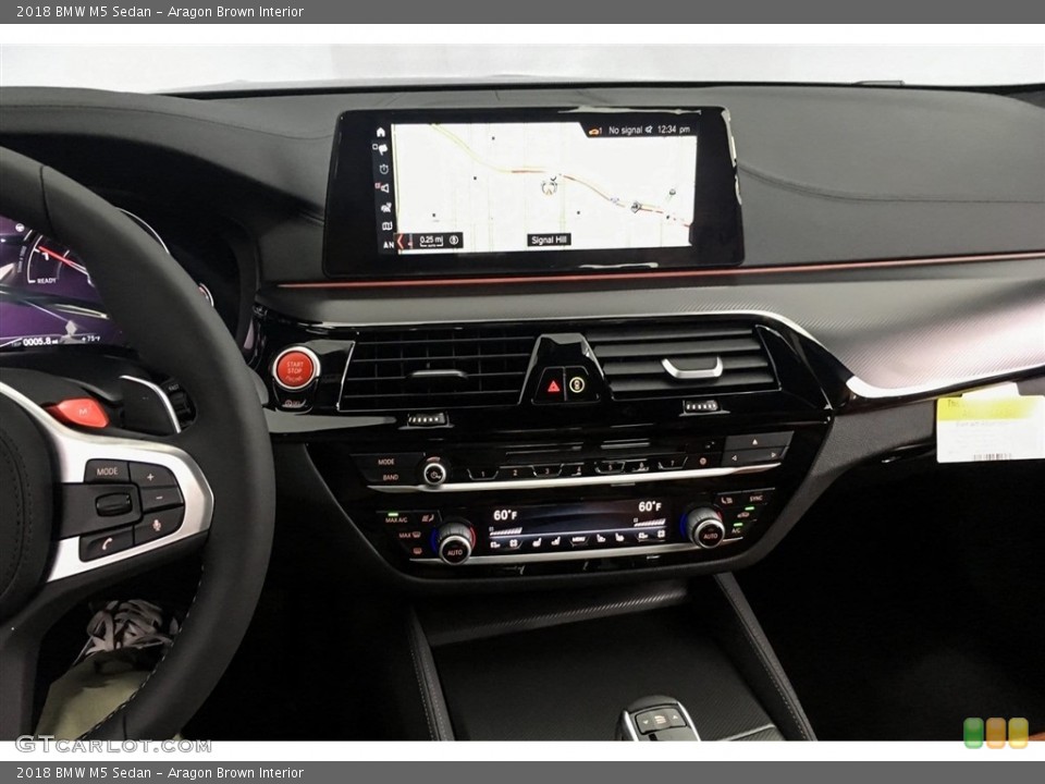 Aragon Brown Interior Dashboard for the 2018 BMW M5 Sedan #127680818