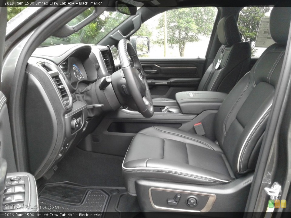 Black Interior Photo for the 2019 Ram 1500 Limited Crew Cab 4x4 #127682799