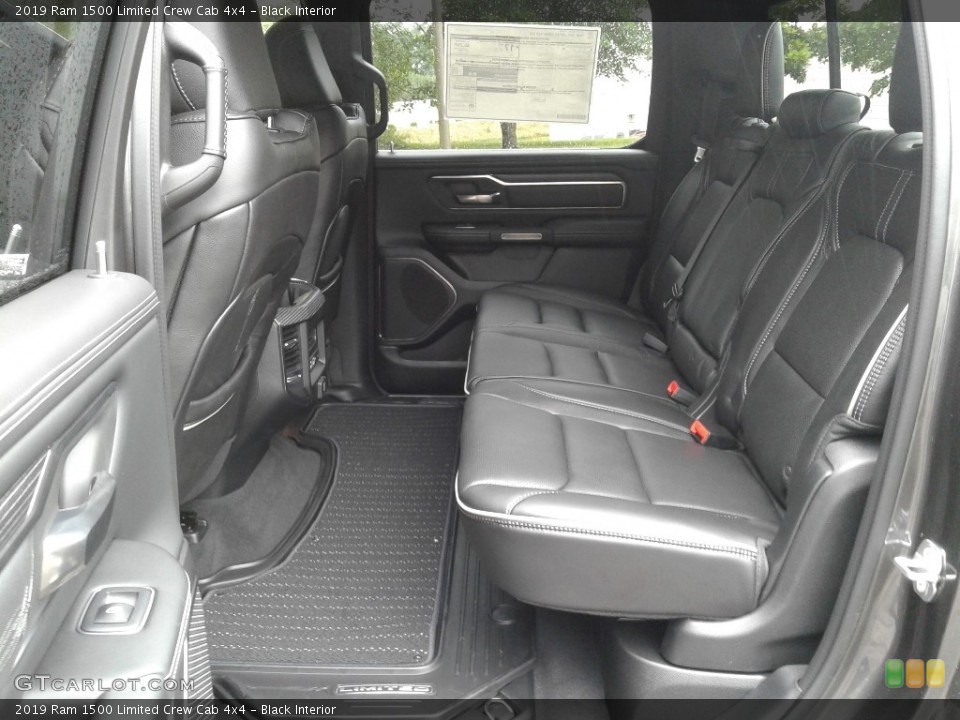 Black Interior Rear Seat for the 2019 Ram 1500 Limited Crew Cab 4x4 #127682847