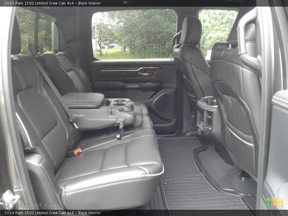 Black Interior Rear Seat for the 2019 Ram 1500 Limited Crew Cab 4x4 #127682946