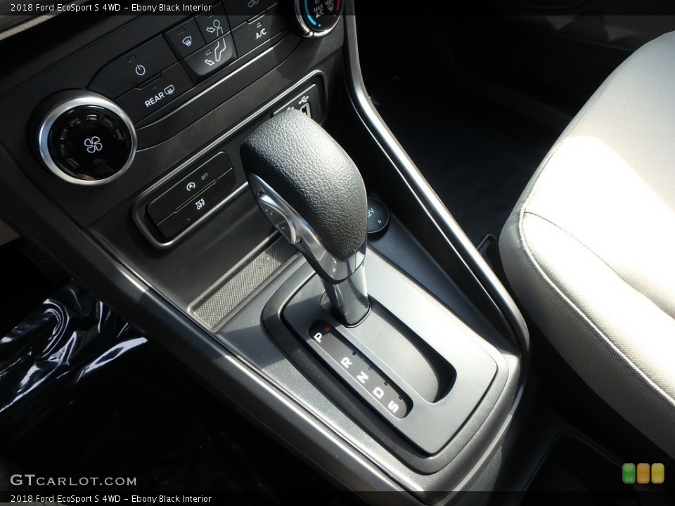 Ebony Black Interior Transmission for the 2018 Ford EcoSport S 4WD #127683561