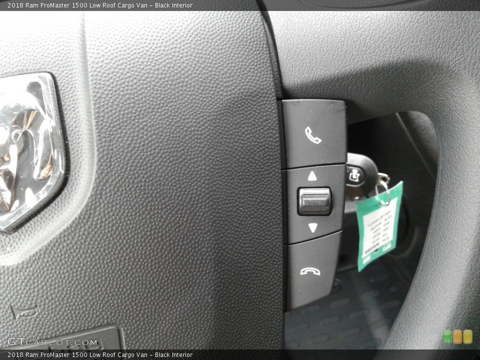 Black Interior Controls for the 2018 Ram ProMaster 1500 Low Roof Cargo Van #127684770