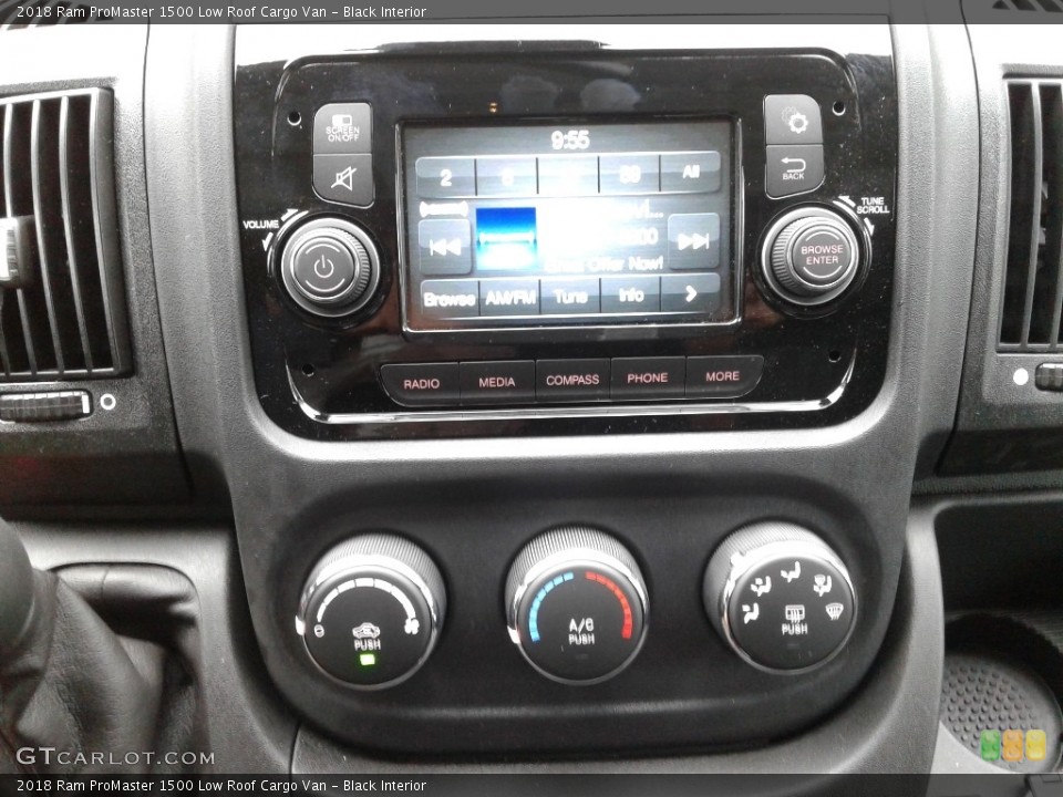 Black Interior Controls for the 2018 Ram ProMaster 1500 Low Roof Cargo Van #127684845