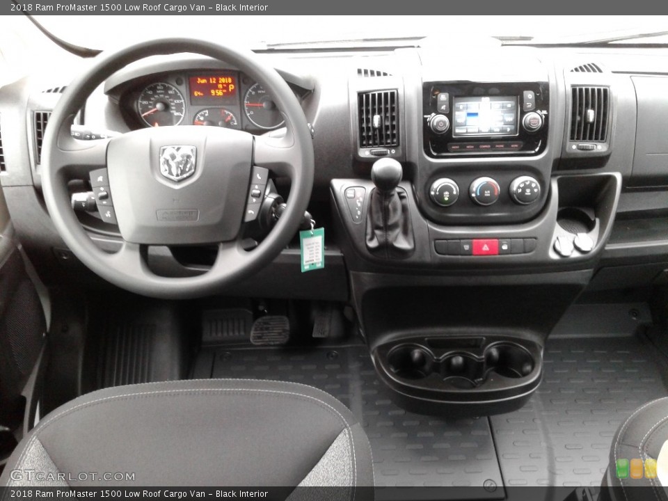 Black Interior Dashboard for the 2018 Ram ProMaster 1500 Low Roof Cargo Van #127684902