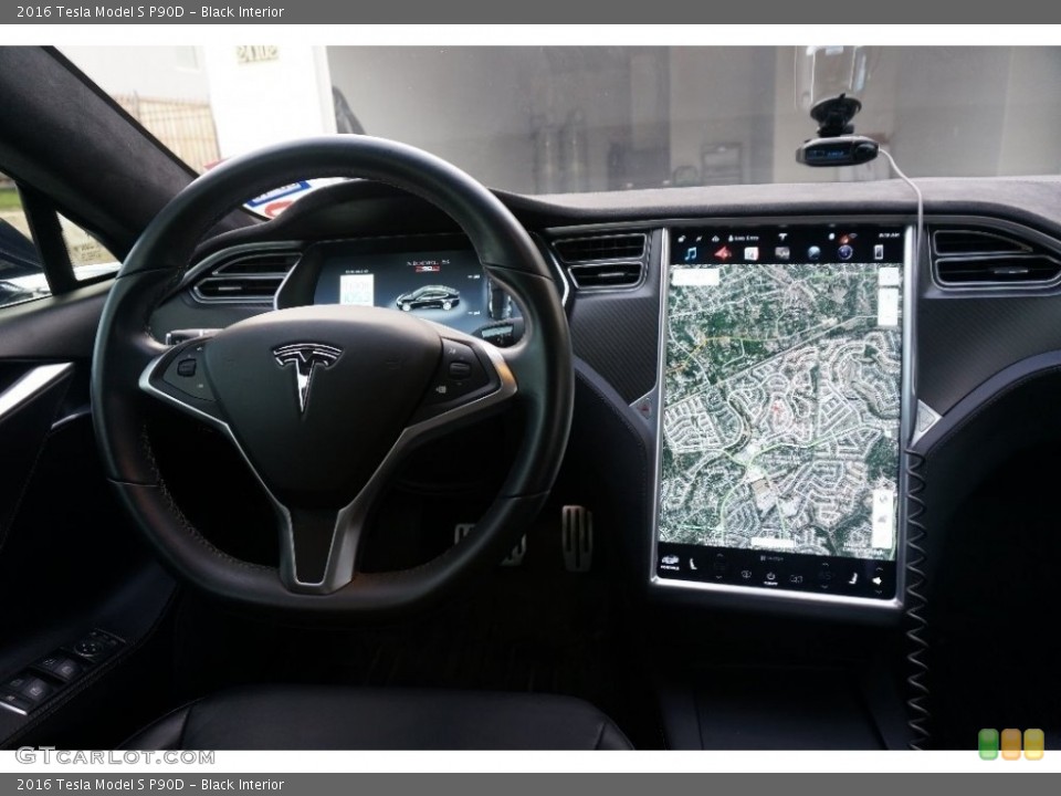 Black Interior Navigation for the 2016 Tesla Model S P90D #127686648
