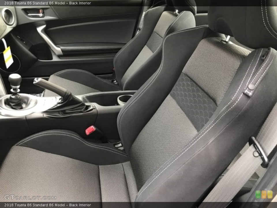 Black 2018 Toyota 86 Interiors