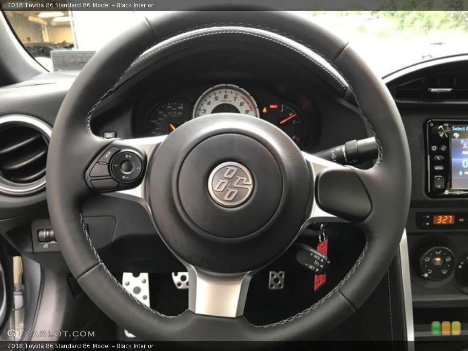 Black Interior Steering Wheel for the 2018 Toyota 86  #127689564