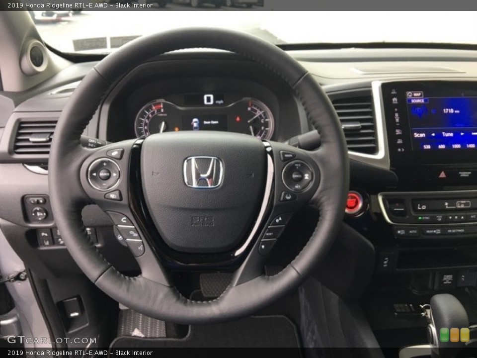 Black Interior Steering Wheel for the 2019 Honda Ridgeline RTL-E AWD #127690974