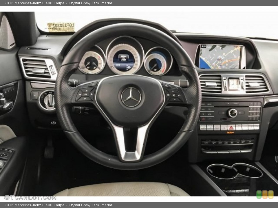 Crystal Grey/Black Interior Steering Wheel for the 2016 Mercedes-Benz E 400 Coupe #127691421