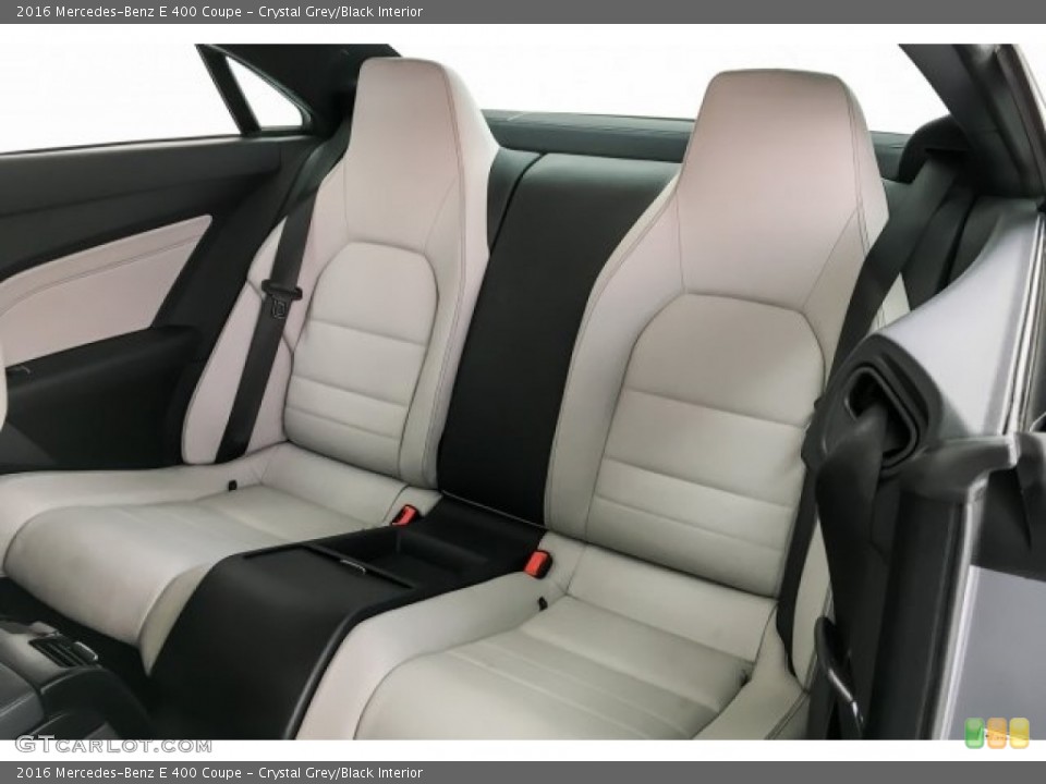 Crystal Grey/Black Interior Rear Seat for the 2016 Mercedes-Benz E 400 Coupe #127691637