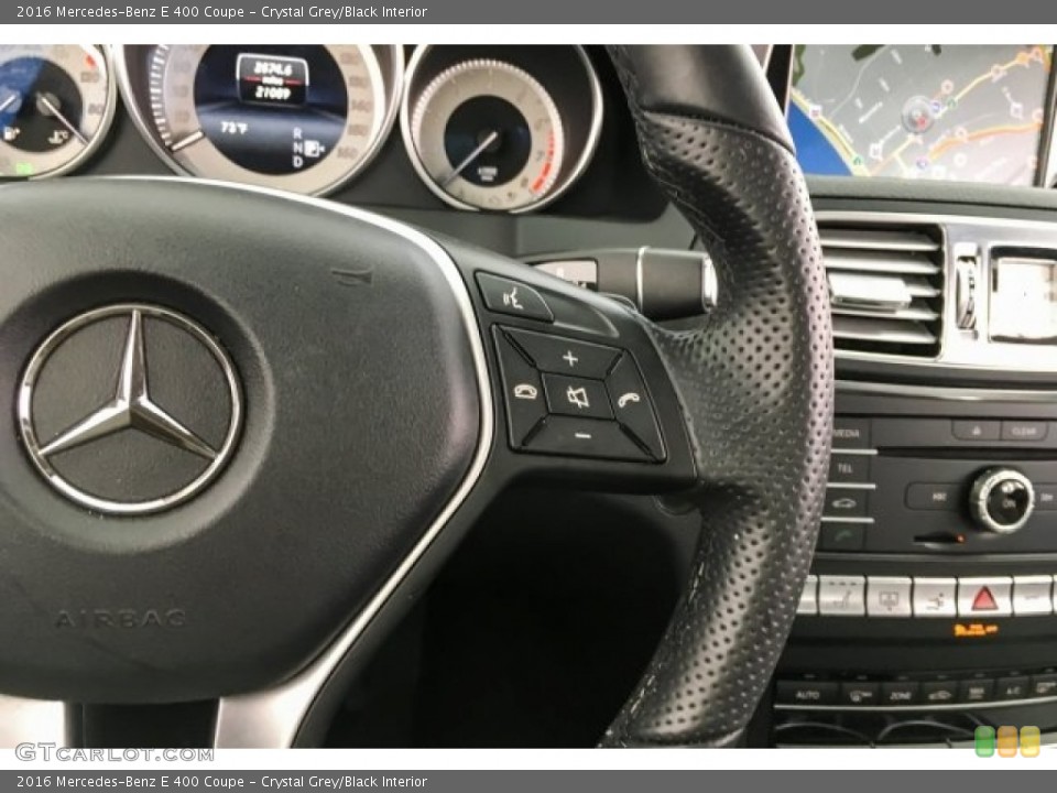 Crystal Grey/Black Interior Steering Wheel for the 2016 Mercedes-Benz E 400 Coupe #127691670