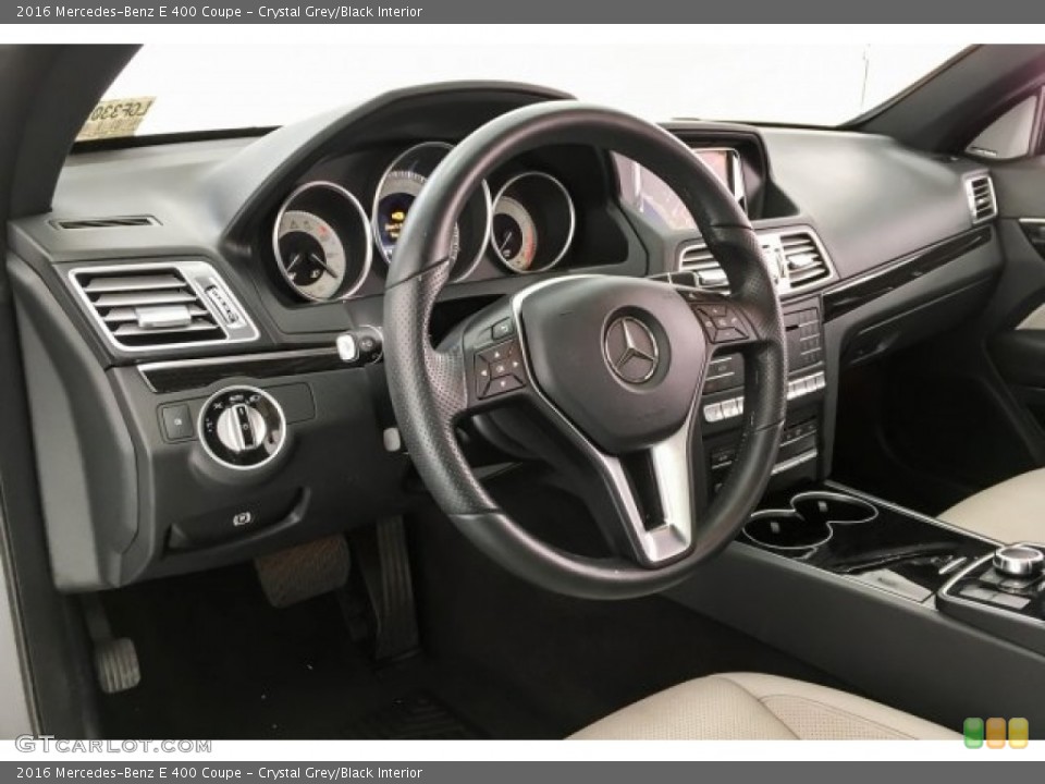 Crystal Grey/Black Interior Steering Wheel for the 2016 Mercedes-Benz E 400 Coupe #127691691