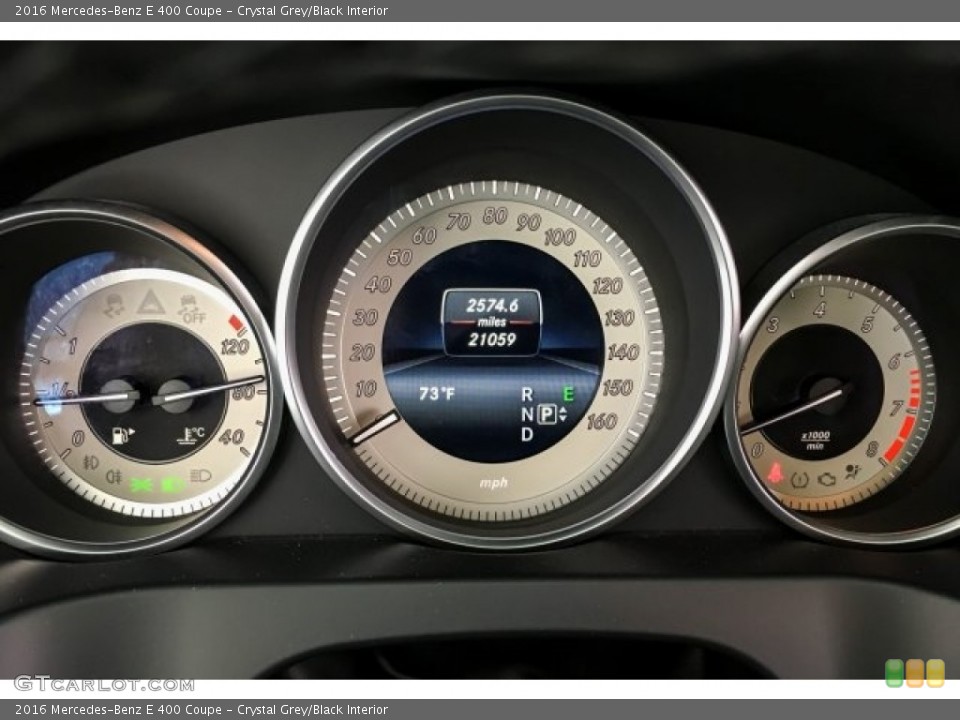 Crystal Grey/Black Interior Gauges for the 2016 Mercedes-Benz E 400 Coupe #127691940