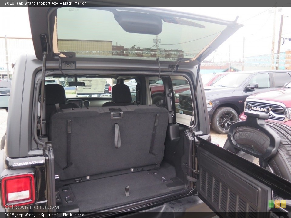 Black Interior Trunk for the 2018 Jeep Wrangler Sport 4x4 #127701456