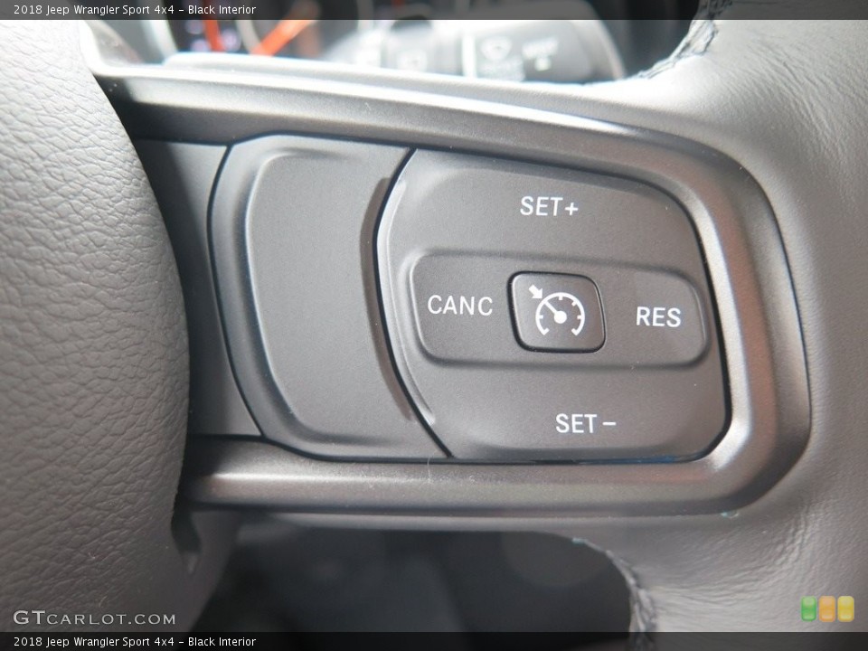 Black Interior Controls for the 2018 Jeep Wrangler Sport 4x4 #127701597