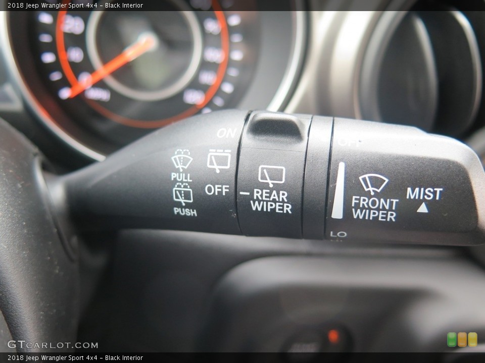 Black Interior Controls for the 2018 Jeep Wrangler Sport 4x4 #127701633