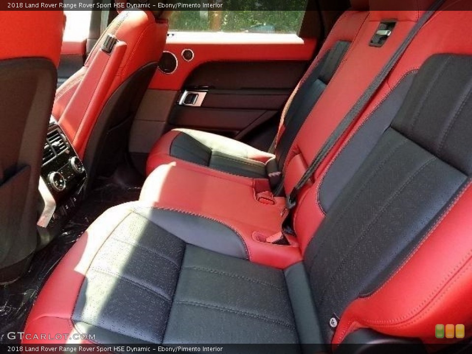 Ebony/Pimento Interior Rear Seat for the 2018 Land Rover Range Rover Sport HSE Dynamic #127716472