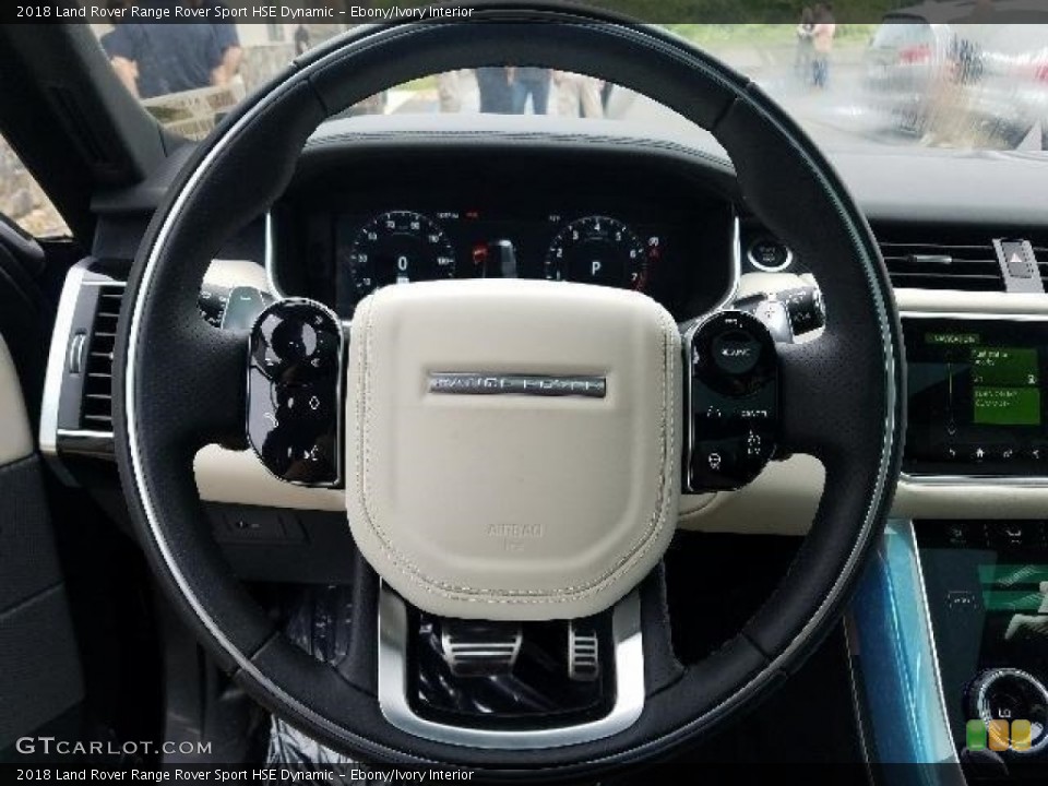 Ebony/Ivory Interior Steering Wheel for the 2018 Land Rover Range Rover Sport HSE Dynamic #127724653
