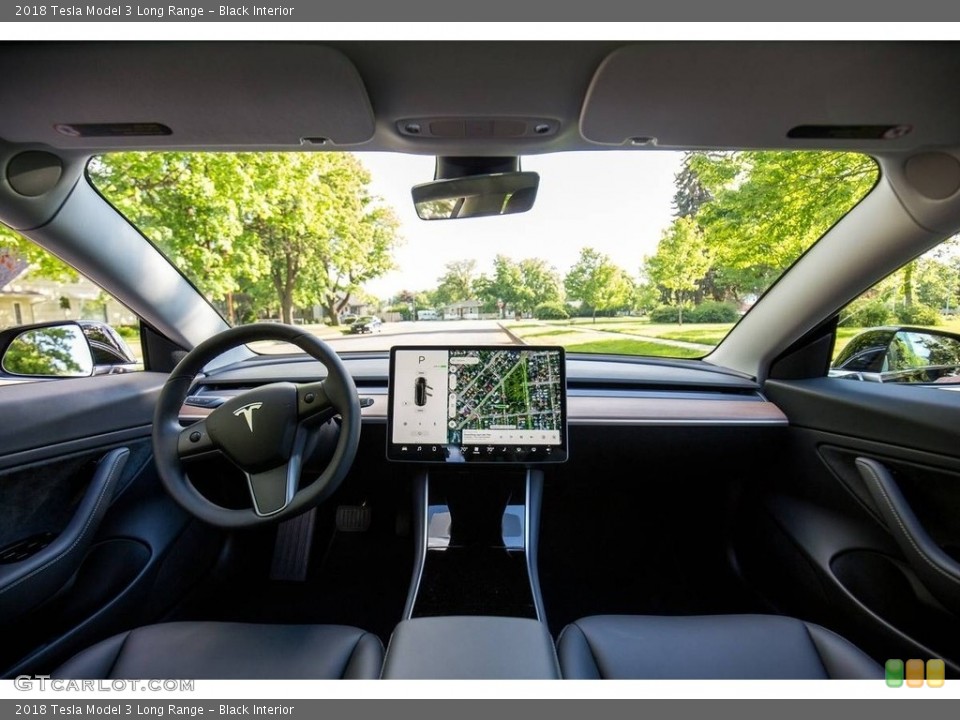 Black Interior Dashboard for the 2018 Tesla Model 3 Long Range #127725685