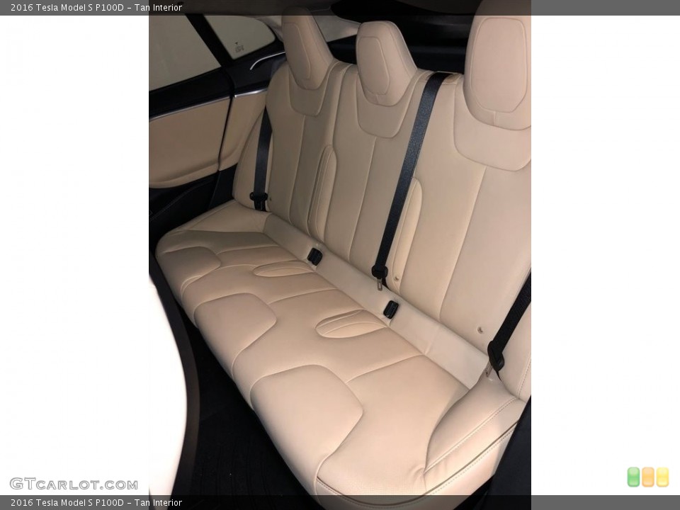 Tan Interior Rear Seat for the 2016 Tesla Model S P100D #127726611