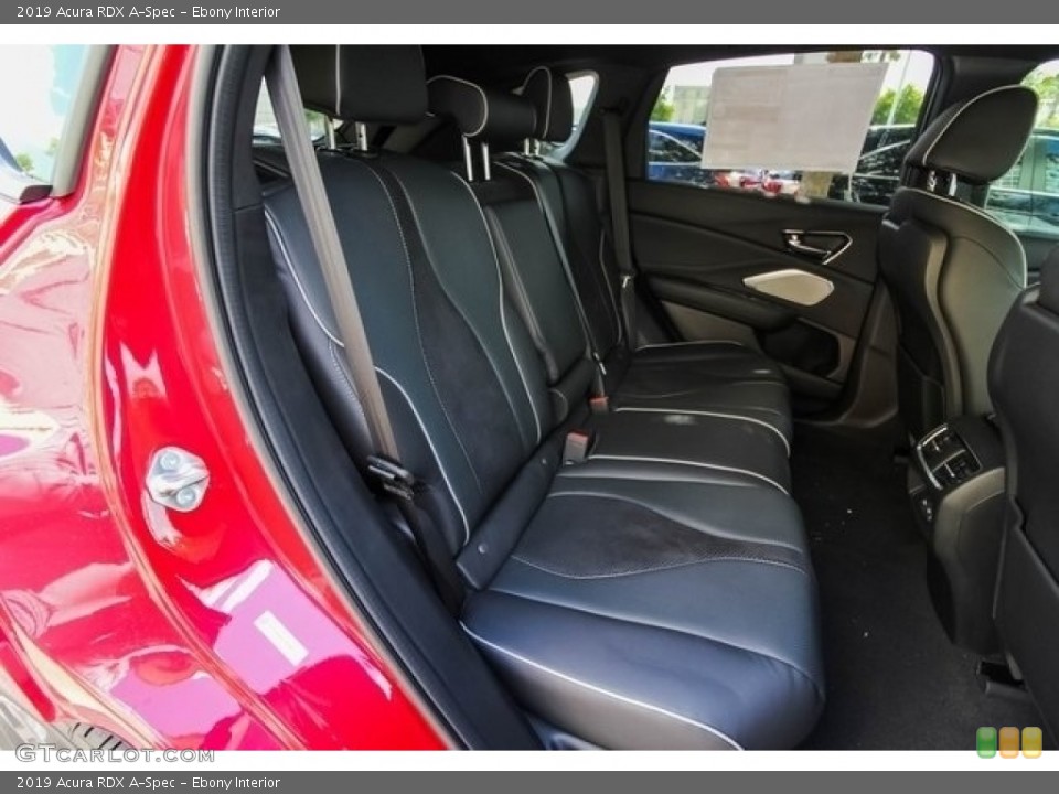 Ebony Interior Rear Seat for the 2019 Acura RDX A-Spec #127729144