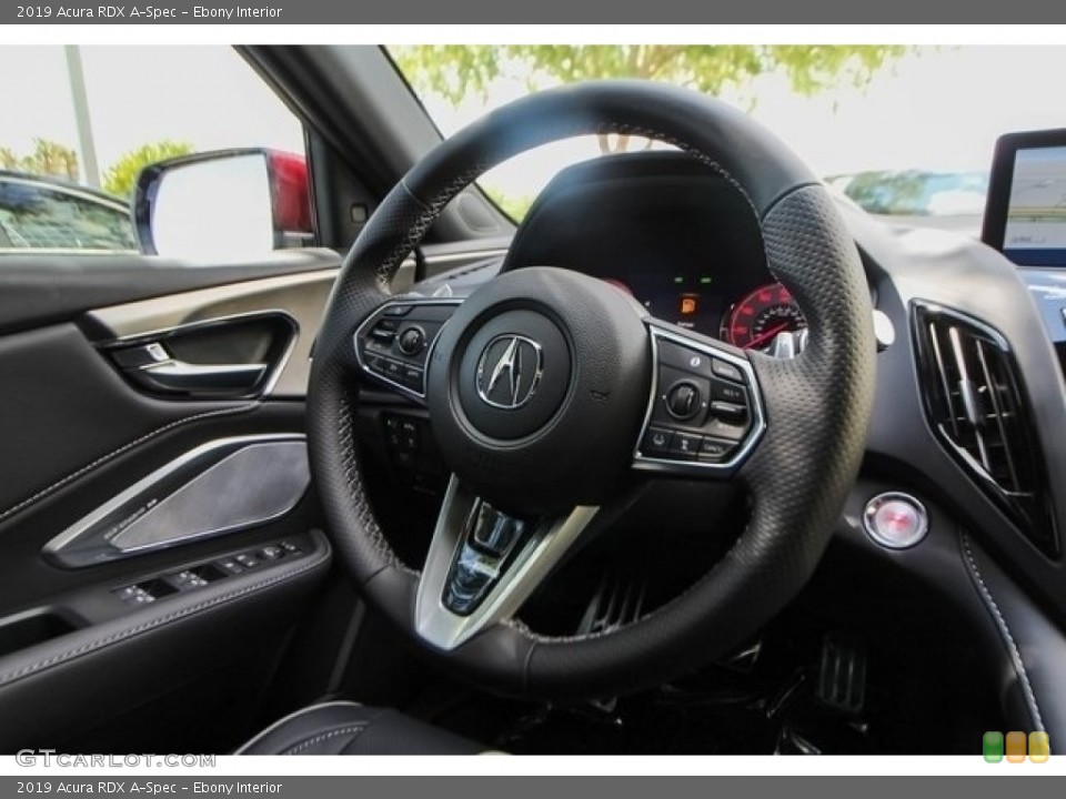Ebony Interior Steering Wheel for the 2019 Acura RDX A-Spec #127729246