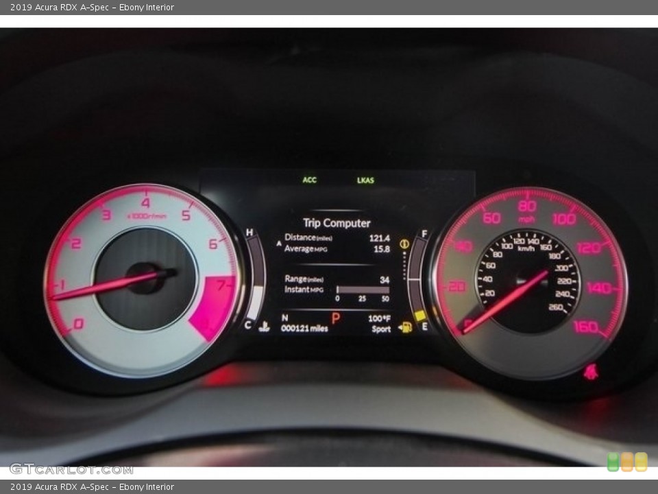 Ebony Interior Gauges for the 2019 Acura RDX A-Spec #127729519