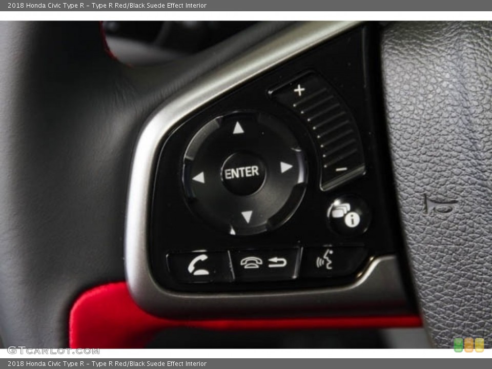 Type R Red/Black Suede Effect Interior Controls for the 2018 Honda Civic Type R #127731952