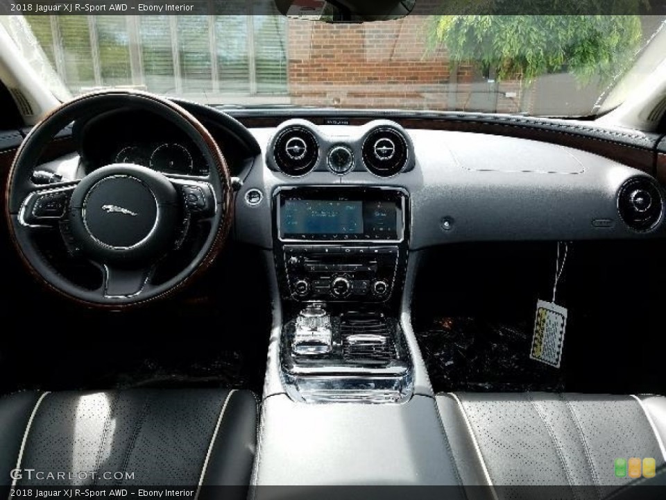 Ebony Interior Dashboard for the 2018 Jaguar XJ R-Sport AWD #127741781