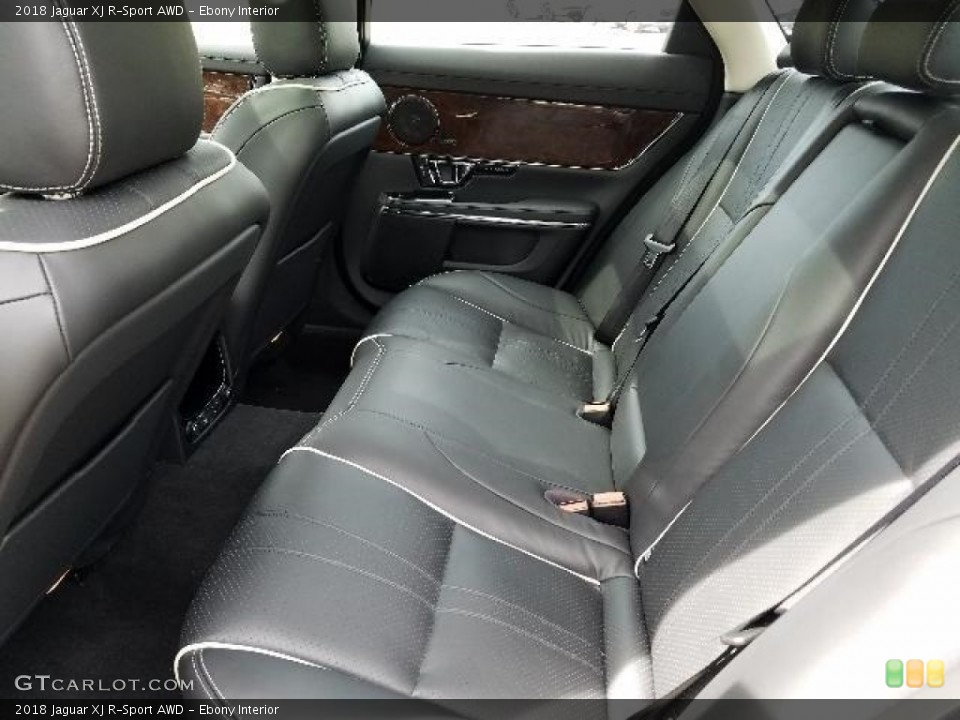 Ebony Interior Rear Seat for the 2018 Jaguar XJ R-Sport AWD #127741799