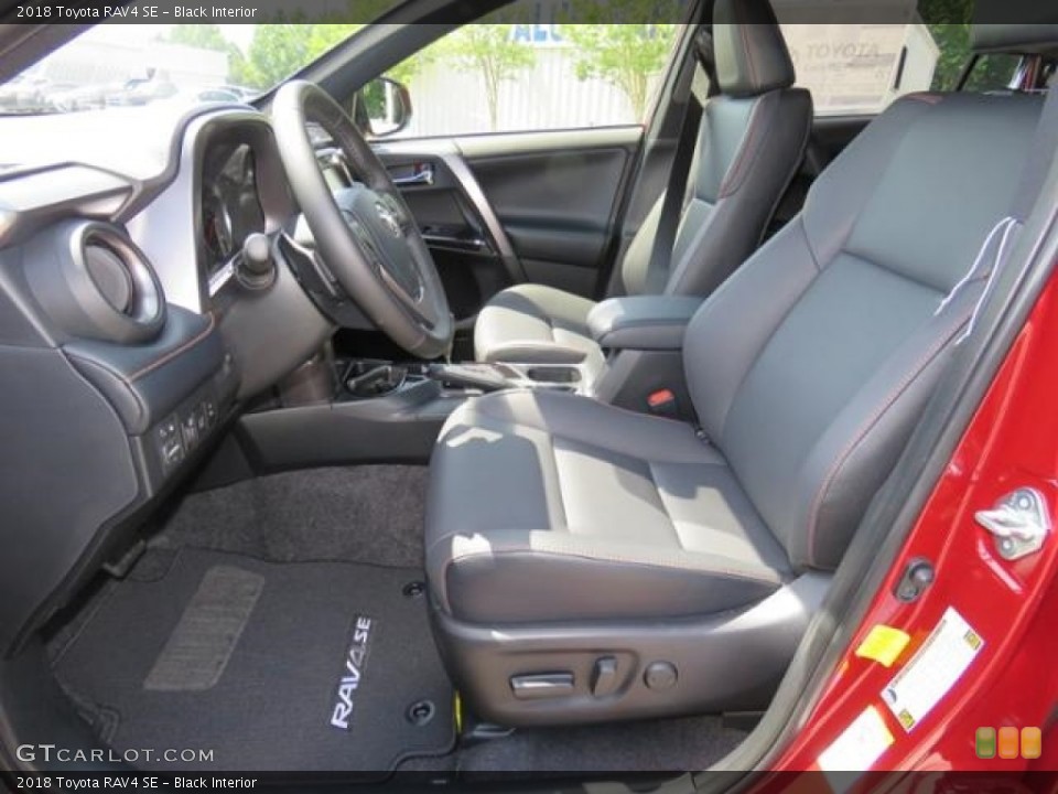Black Interior Photo for the 2018 Toyota RAV4 SE #127746776