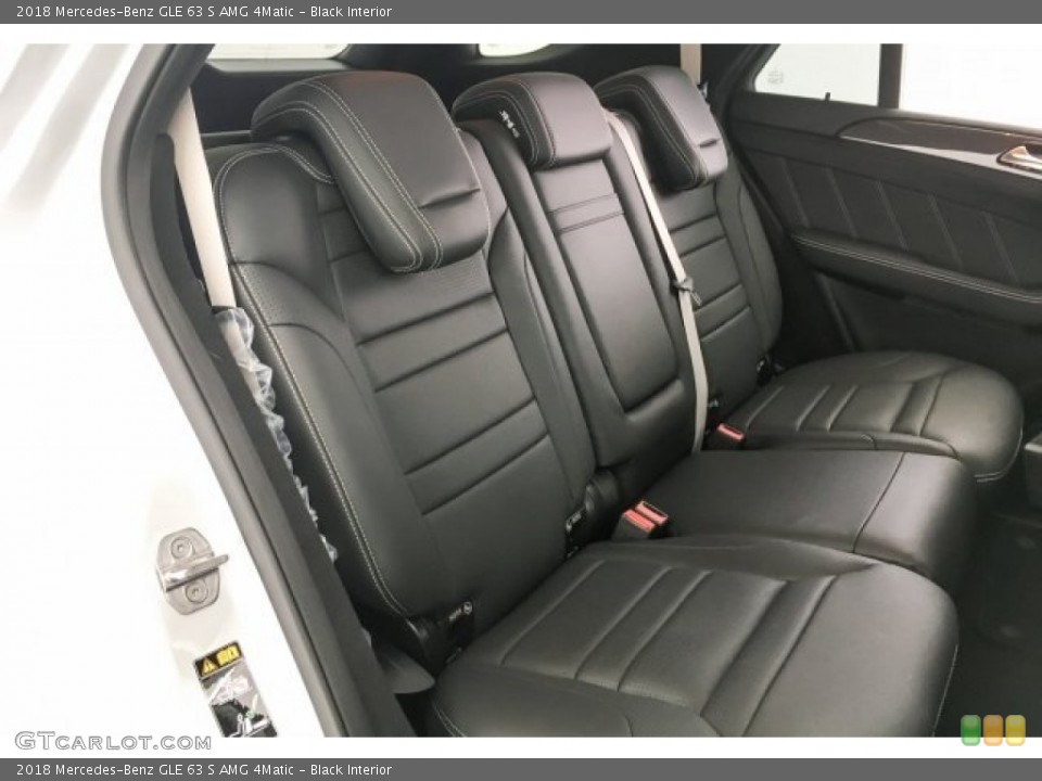 Black Interior Rear Seat for the 2018 Mercedes-Benz GLE 63 S AMG 4Matic #127755587