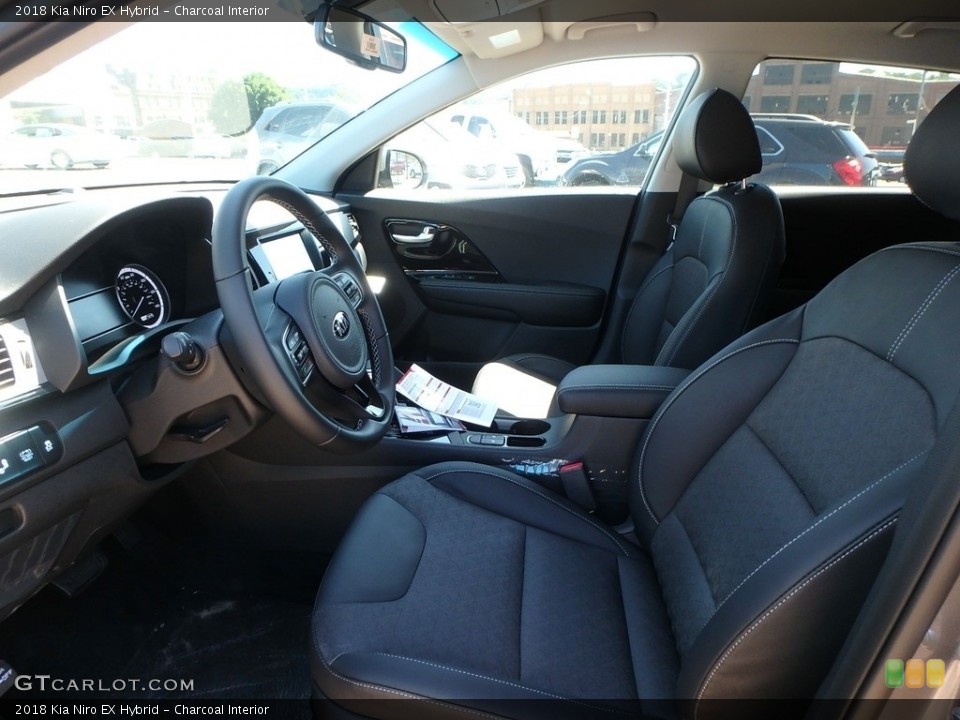 Charcoal Interior Front Seat for the 2018 Kia Niro EX Hybrid #127755752