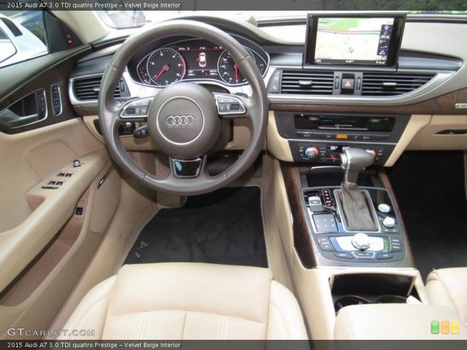 Velvet Beige Interior Dashboard for the 2015 Audi A7 3.0 TDI quattro Prestige #127770270