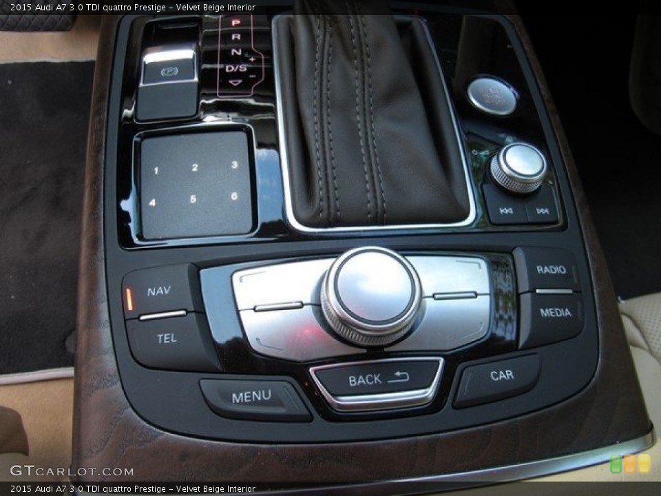 Velvet Beige Interior Controls for the 2015 Audi A7 3.0 TDI quattro Prestige #127770608
