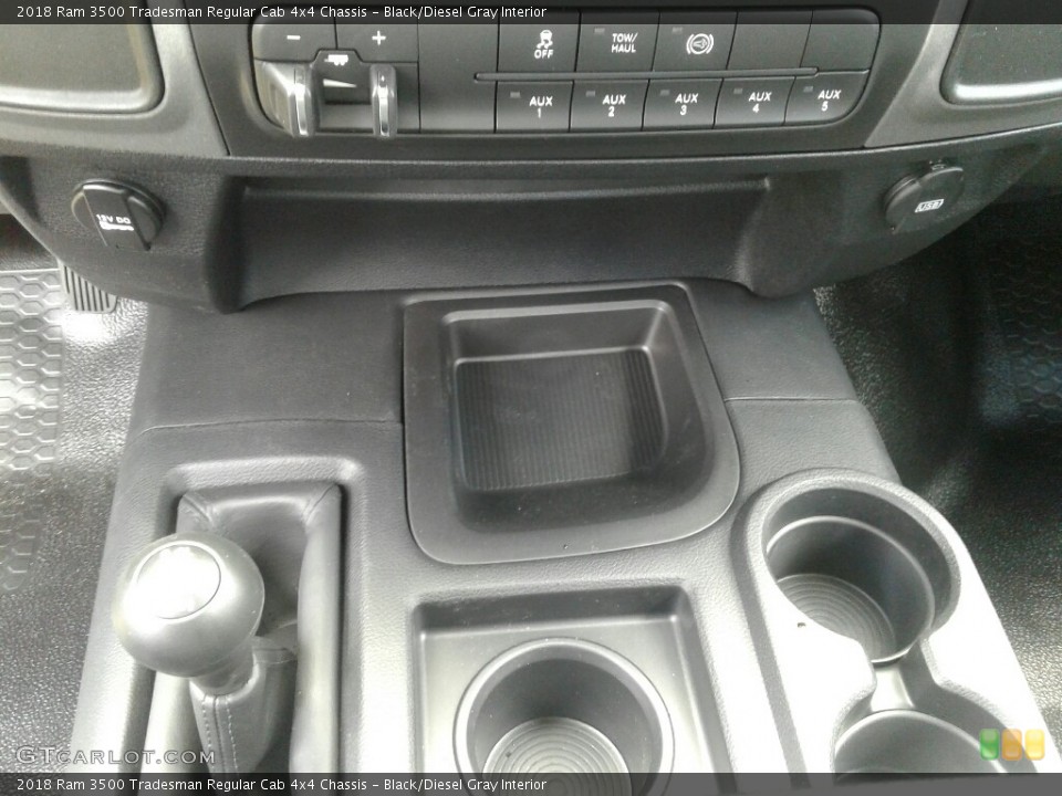 Black/Diesel Gray Interior Controls for the 2018 Ram 3500 Tradesman Regular Cab 4x4 Chassis #127781829