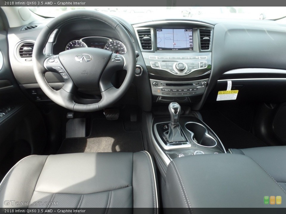 Graphite Interior Photo for the 2018 Infiniti QX60 3.5 AWD #127789419