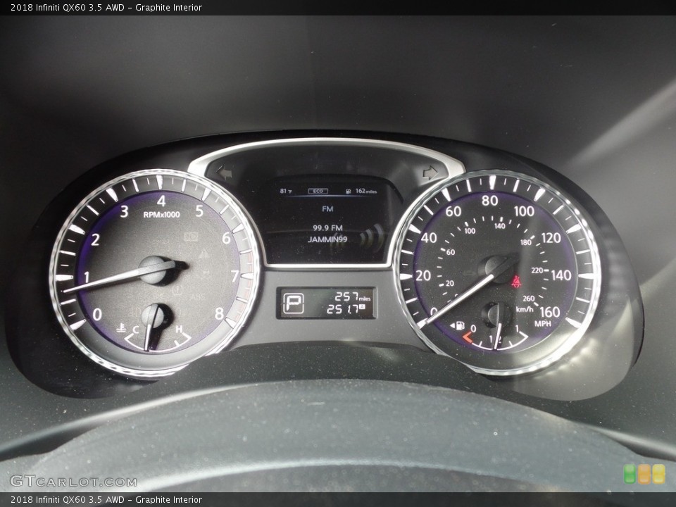 Graphite Interior Gauges for the 2018 Infiniti QX60 3.5 AWD #127789431