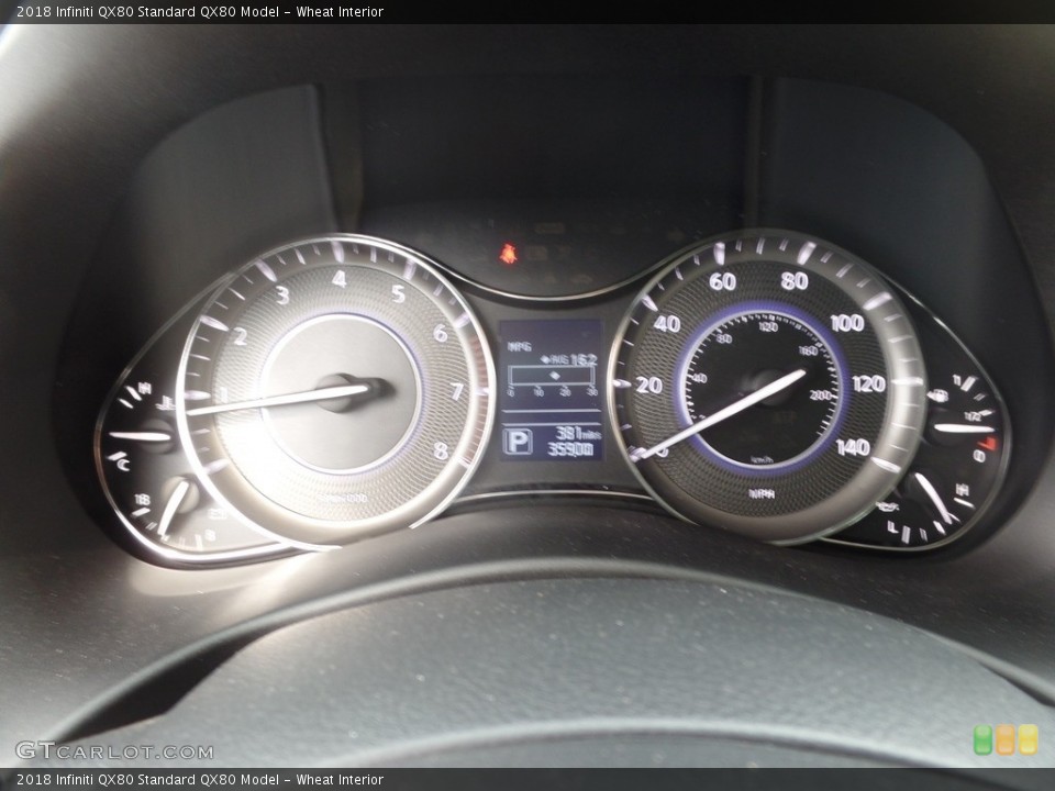 Wheat Interior Gauges for the 2018 Infiniti QX80  #127789668