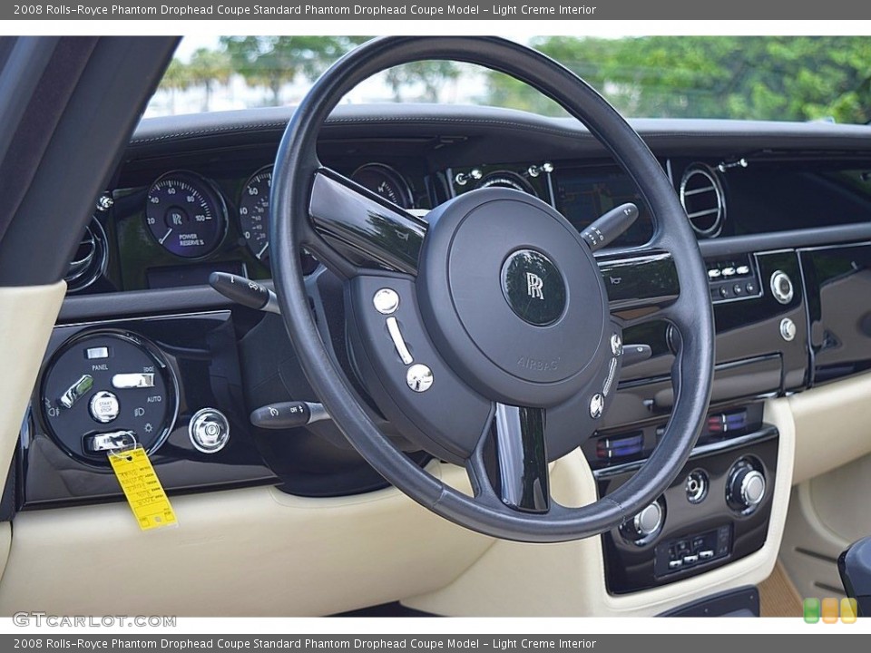Light Creme Interior Steering Wheel for the 2008 Rolls-Royce Phantom Drophead Coupe  #127793783